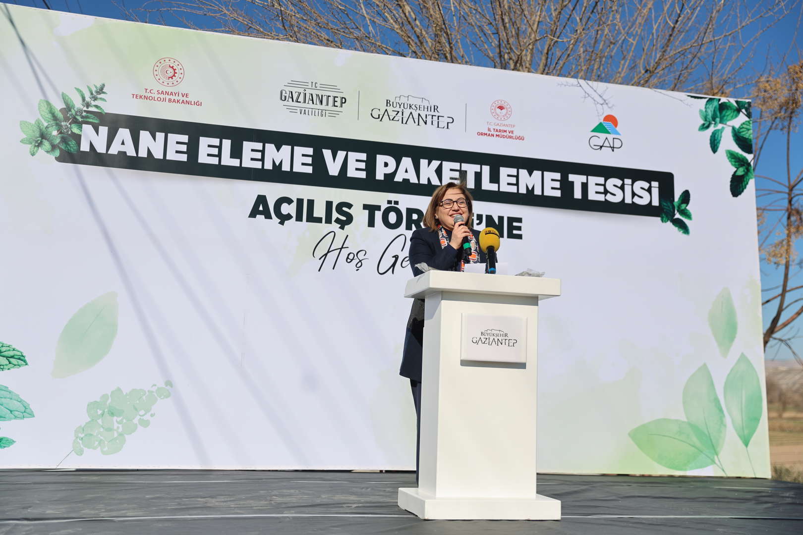 gaziantep'e yeni yatırımla nane eleme ve paketleme tesisinin açılışını yaptık