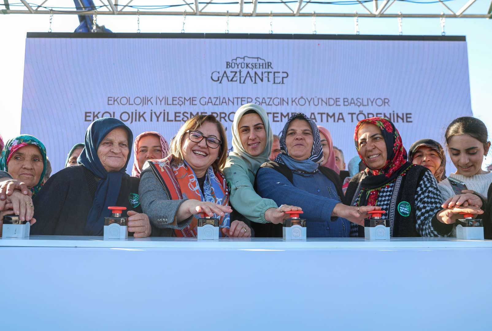 gaziantep'te bir ilki daha gerçekleştirerek ekolojik köy projesinin temelini attık